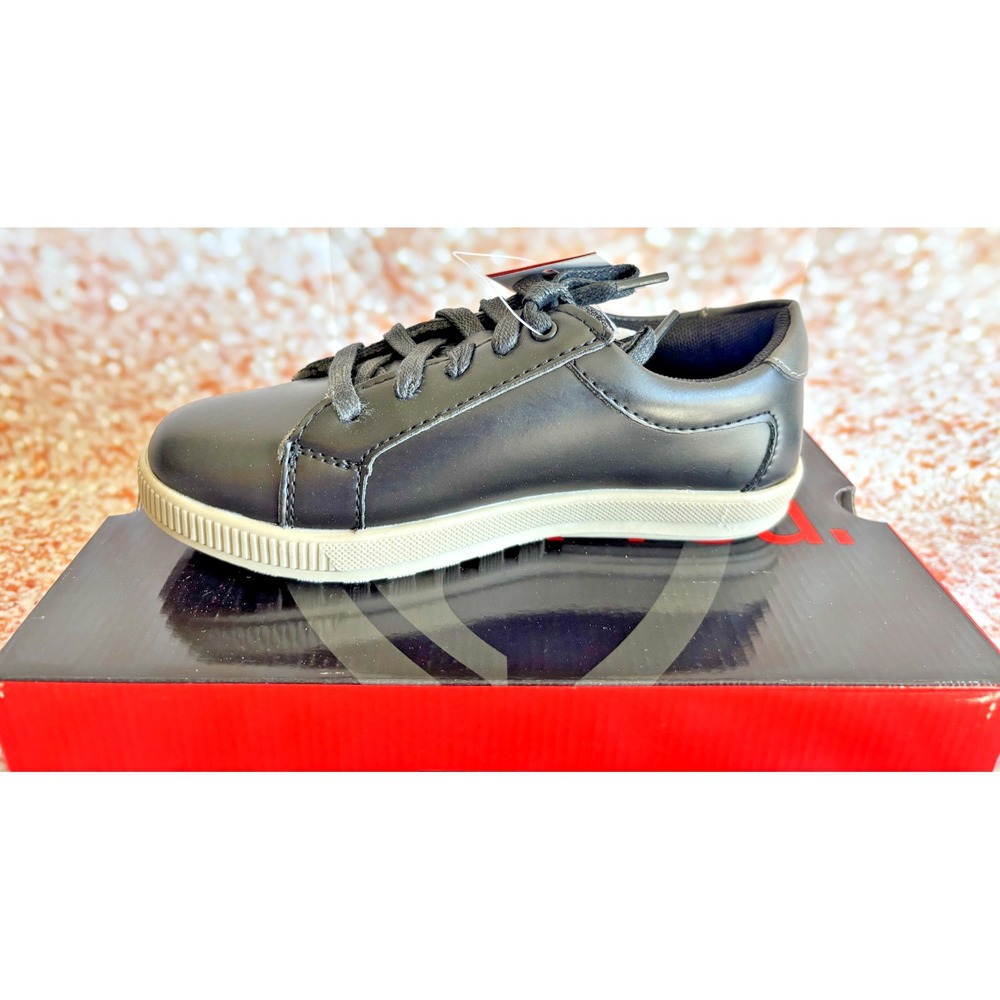 Deer Stags Kids Blk Memory Foam Lace Up Casual Sneakers Shoes Toddler Little Kid